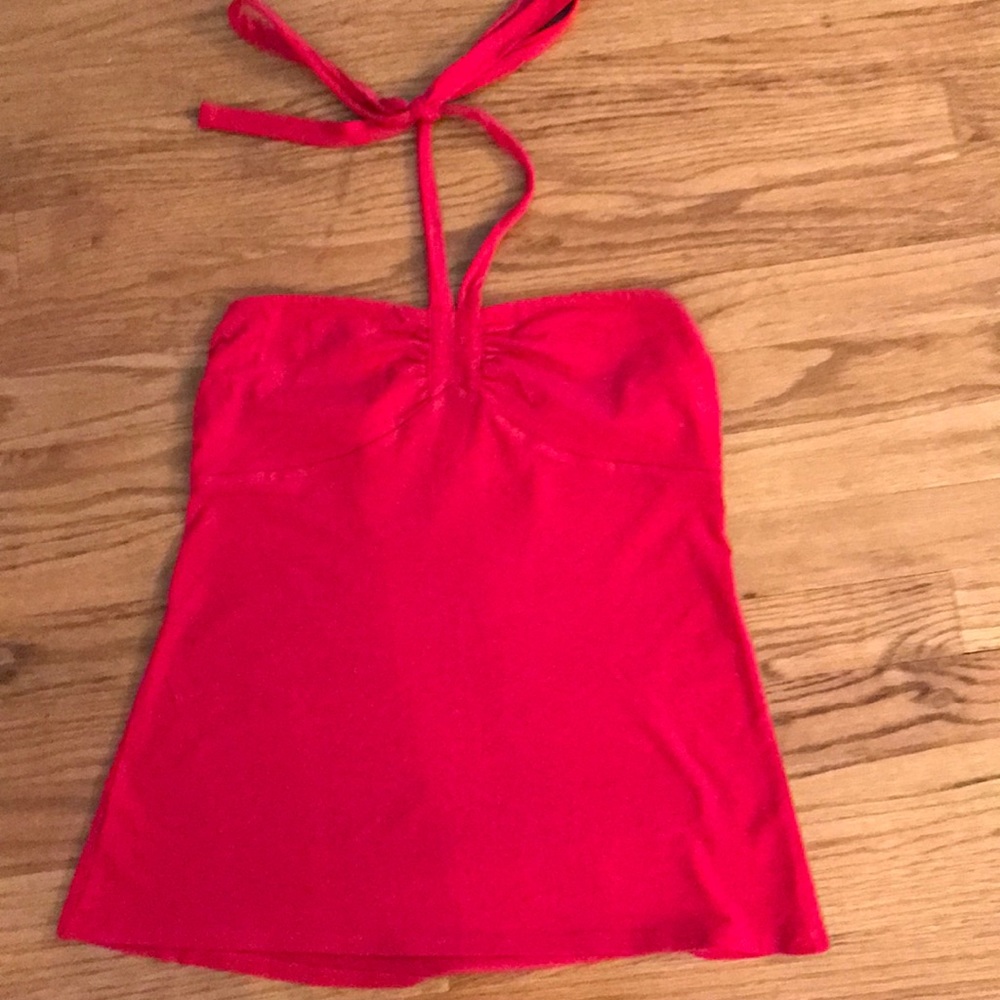 LOFT Red halter top